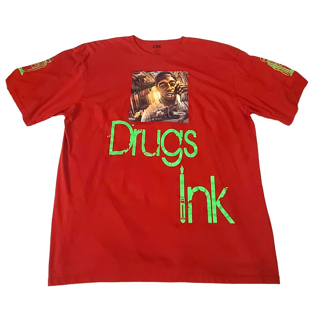 Drungs Ink Rap T Shirt Old School hip hop Size 4XL Tex-a-doe Gasman 254